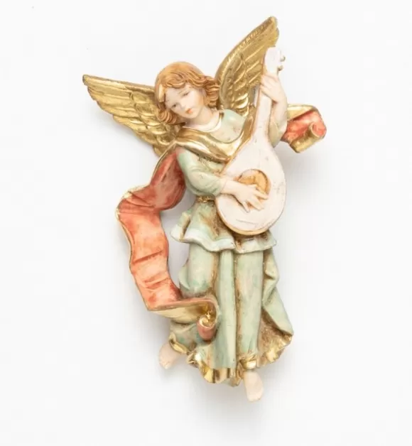 Angeli | Fontanini Angelo Con Mandolino (670) Tipo Porcellana Cm.10