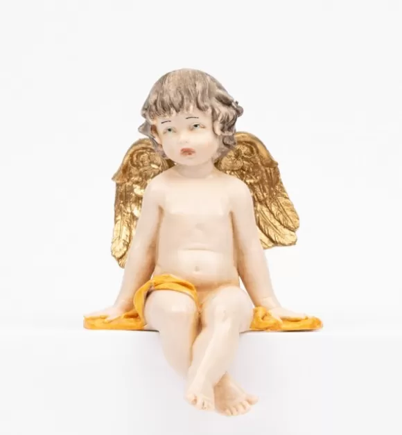Angeli | Fontanini Angelo Seduto (978) Tipo Porcellana Cm.12