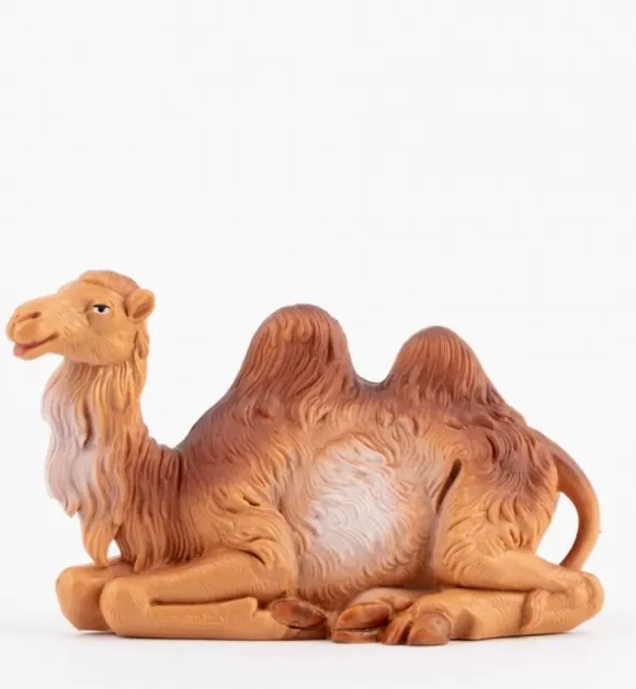 Presepe | Fontanini Cammello Seduto Per Presepe Colori Tradizionali Cm.10