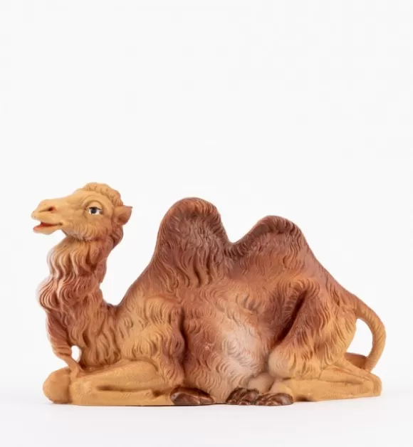 Presepe | Fontanini Cammello Seduto Per Presepe Colori Tradizionali Cm.19